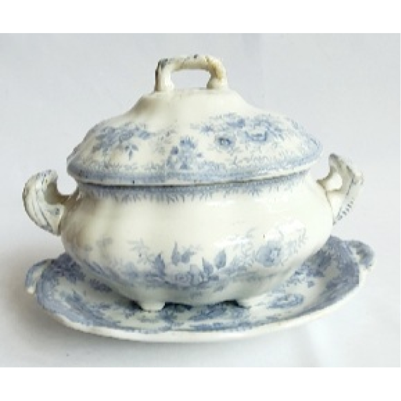 Antieke soepterrine Foley Potterie J.T.W. 1840-1860